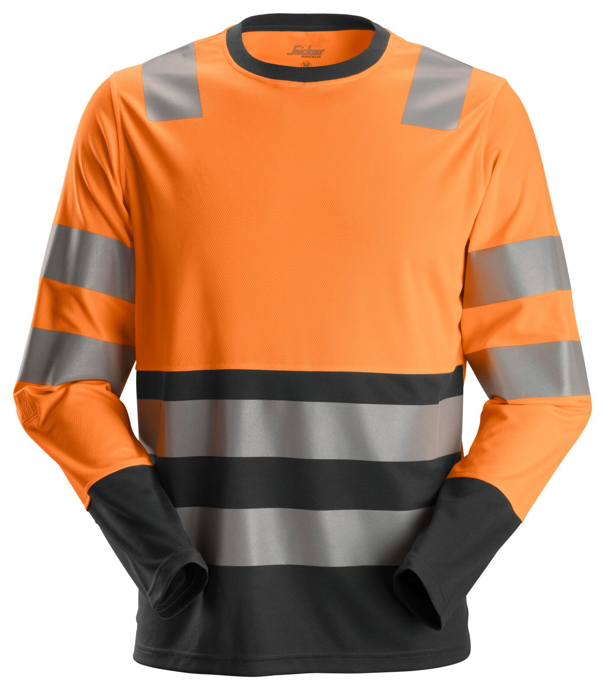 2433 | Snickers | AllroundWork Hi Vis langarm T-Shirt Kl. 2