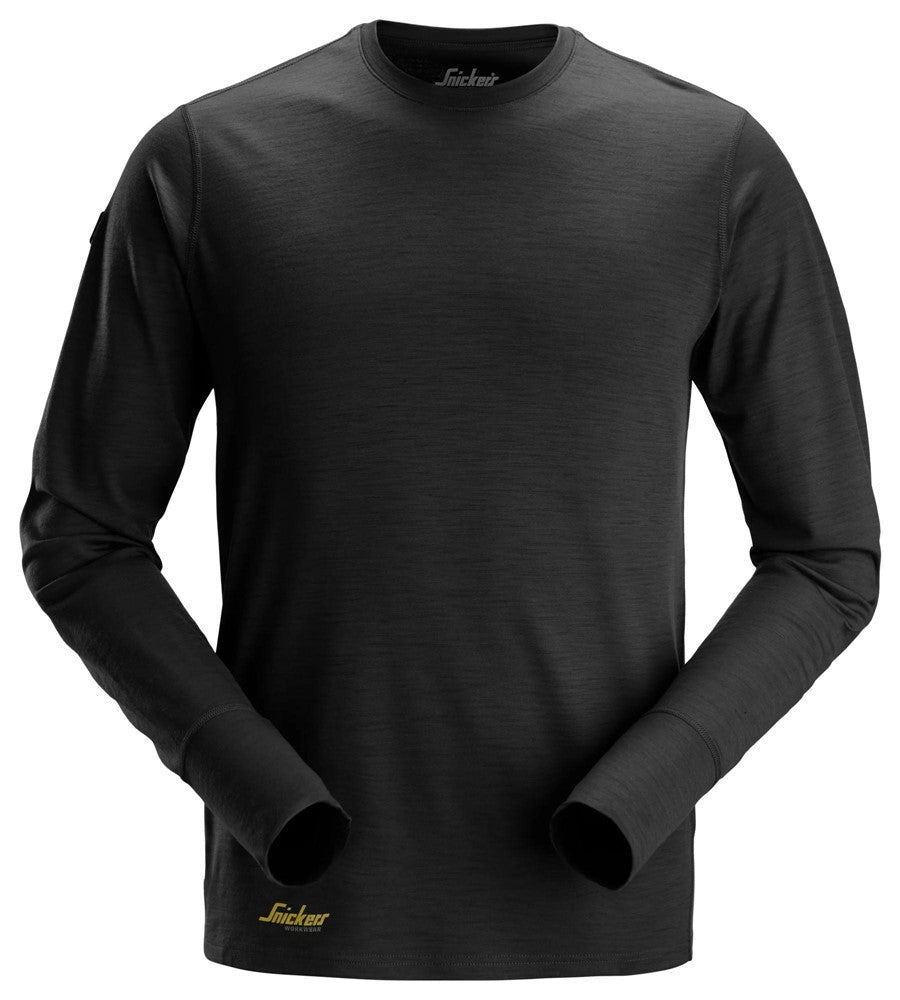 2451 | Snickers | Langarm T-Shirt aus Merinowolle