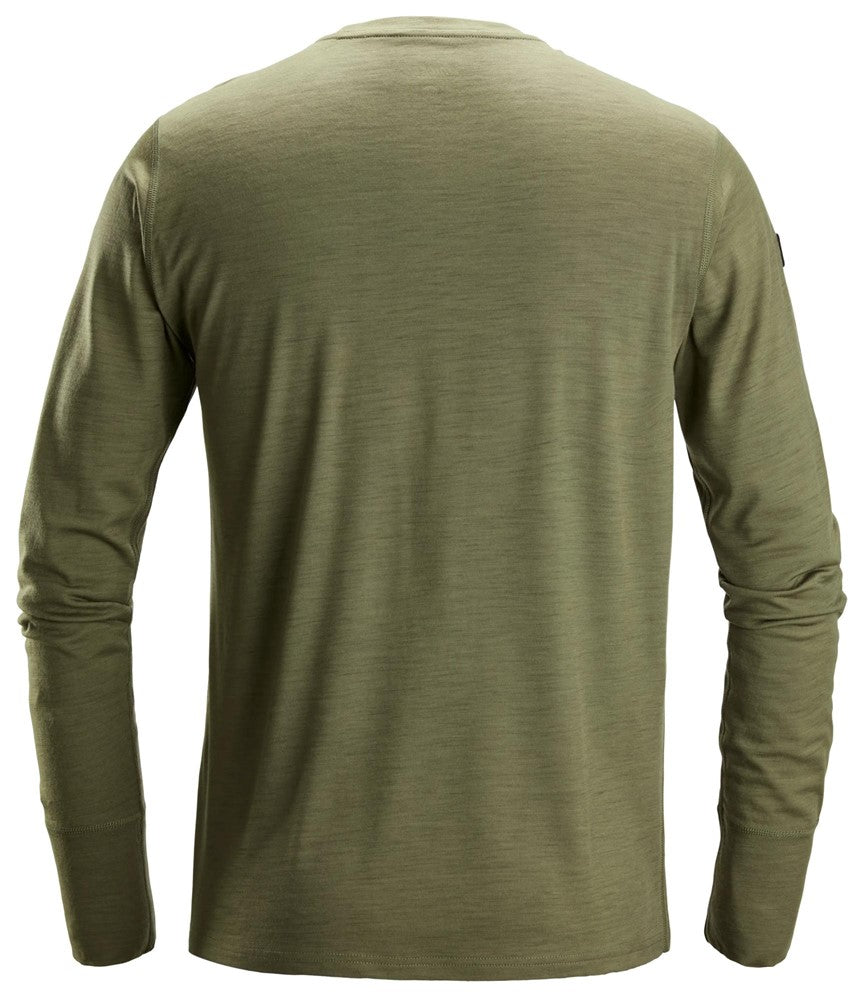 2451 | Snickers | Langarm T-Shirt aus Merinowolle