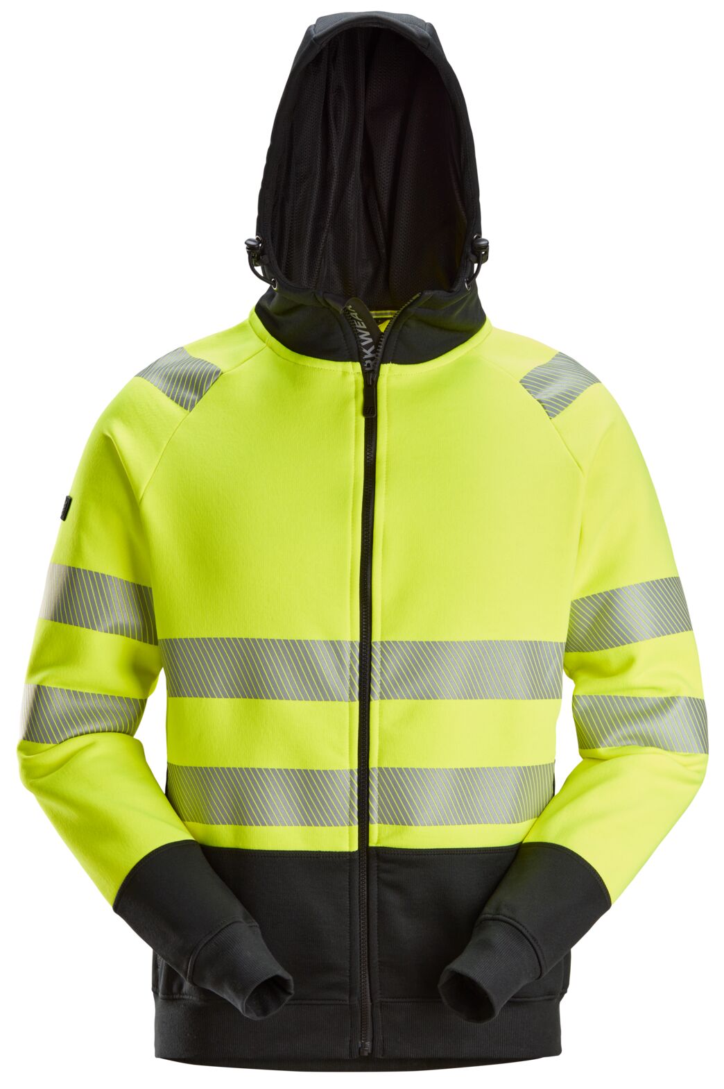 2839 | Snickers |  Hi-Vis Hoodie mit Reissverschluss Kl. 2