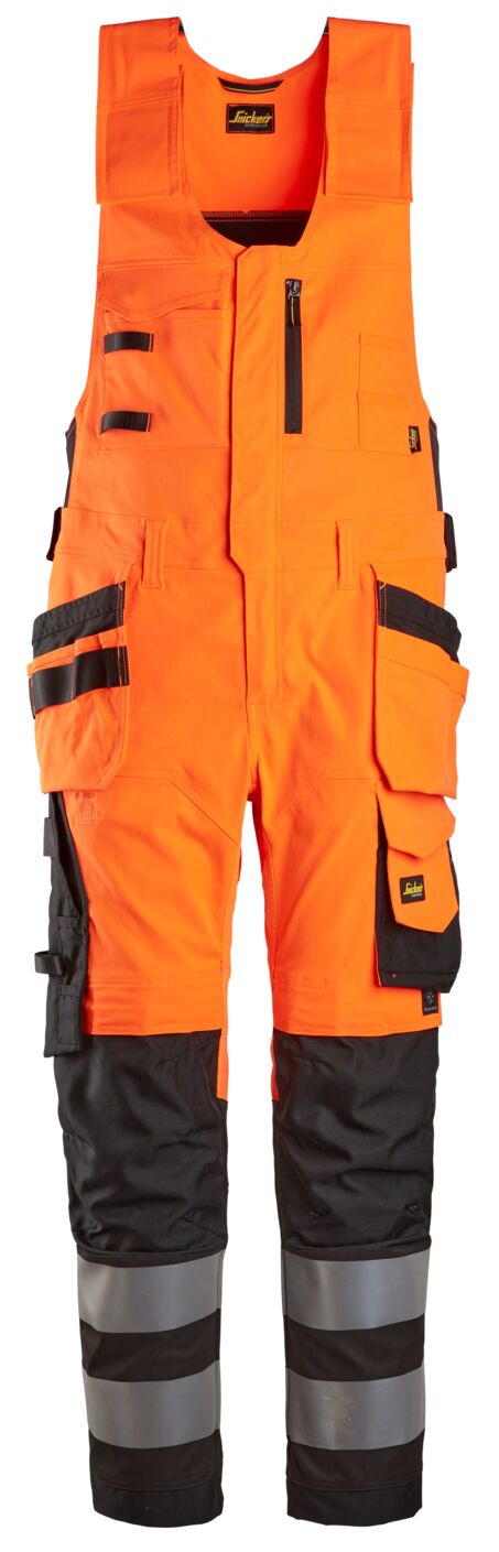 6013 | Snickers | Hi-Vis Kombihose mit Holstertaschen, Kl.2