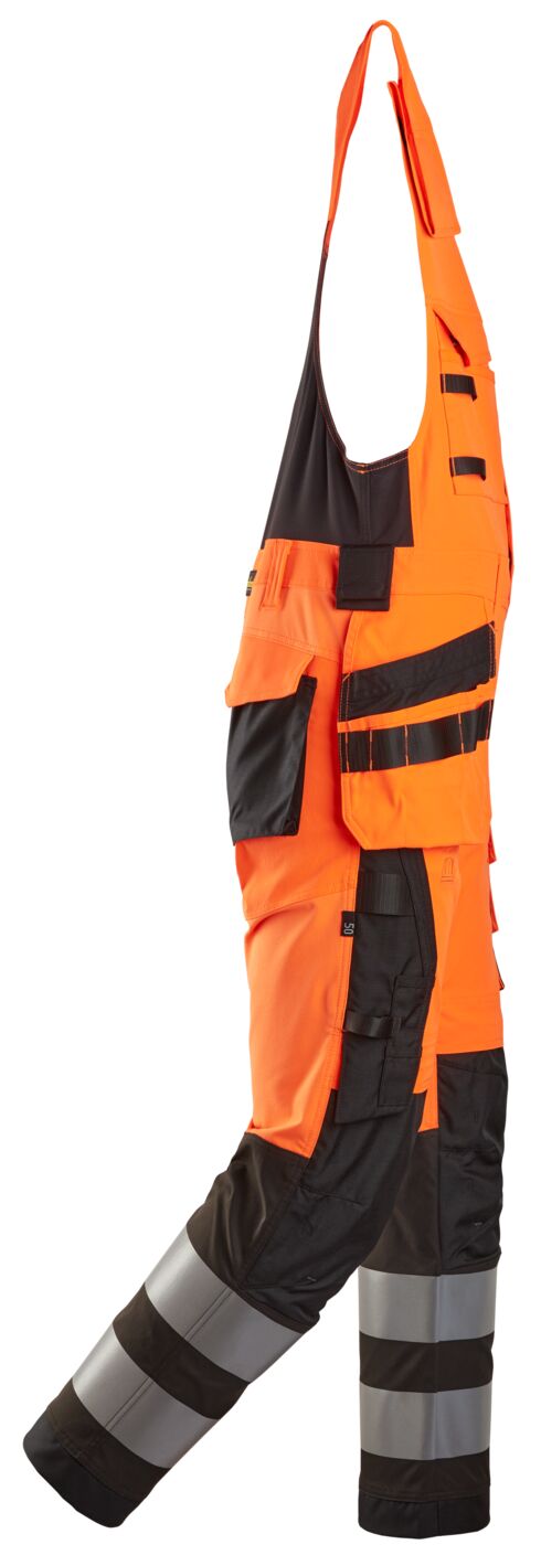 6013 | Snickers | Hi-Vis Kombihose mit Holstertaschen, Kl.2