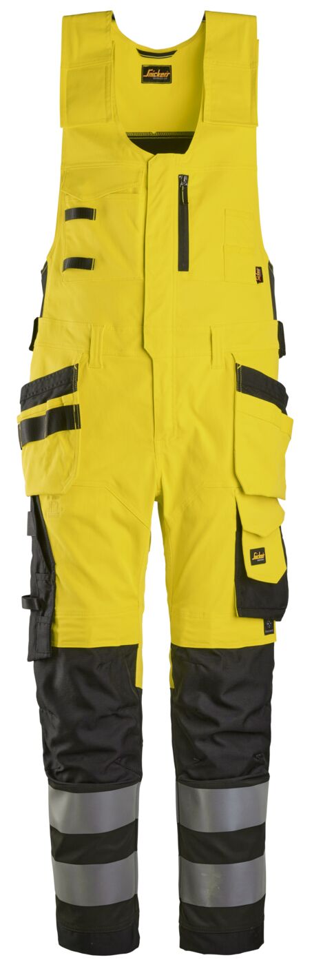 6013 | Snickers | Hi-Vis Kombihose mit Holstertaschen, Kl.2