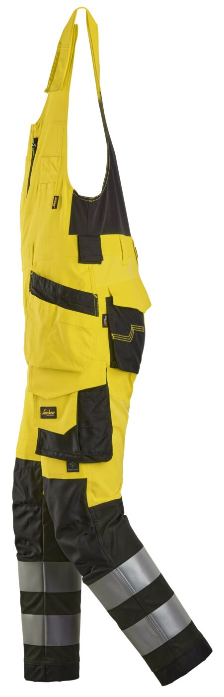 6013 | Snickers | Hi-Vis Kombihose mit Holstertaschen, Kl.2