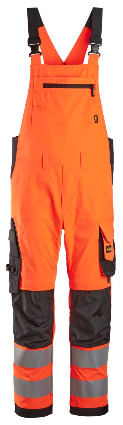6043 | Snickers | Hi-Vis Latzhose, Kl.2