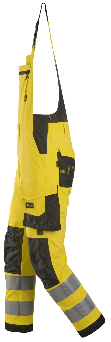 6043 | Snickers | Hi-Vis Latzhose, Kl.2