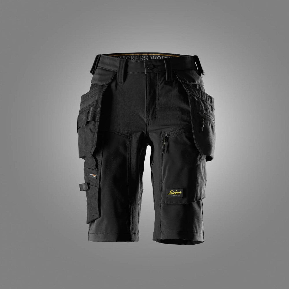 6117 | Snickers | AW Damen Stretch Shorts mit abnehmbaren Holstertaschen