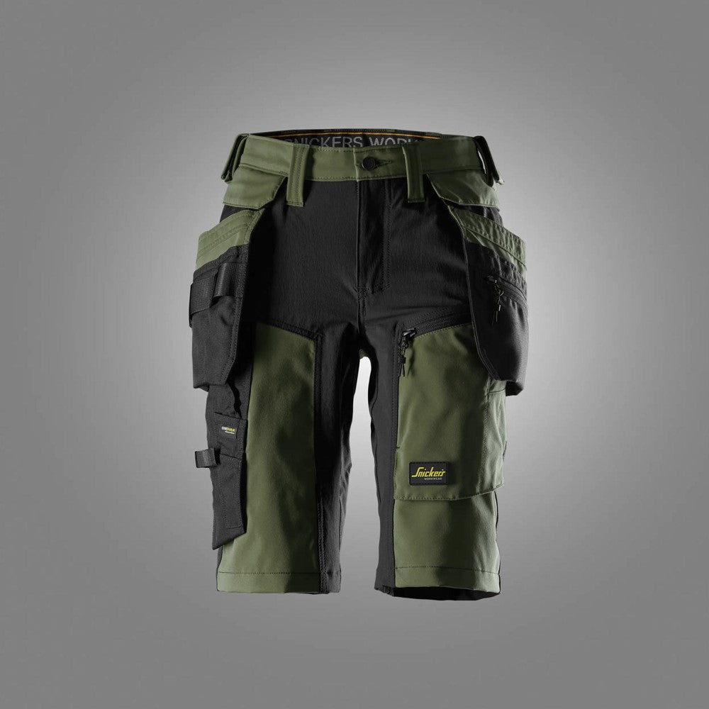 6117 | Snickers | AW Damen Stretch Shorts mit abnehmbaren Holstertaschen