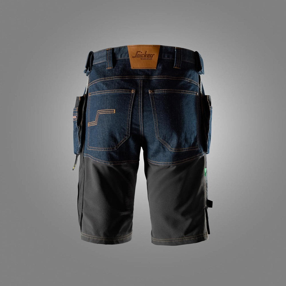 6155 | Snickers | FlexiWork Denim Shorts mit Holstertaschen in Slim Fit