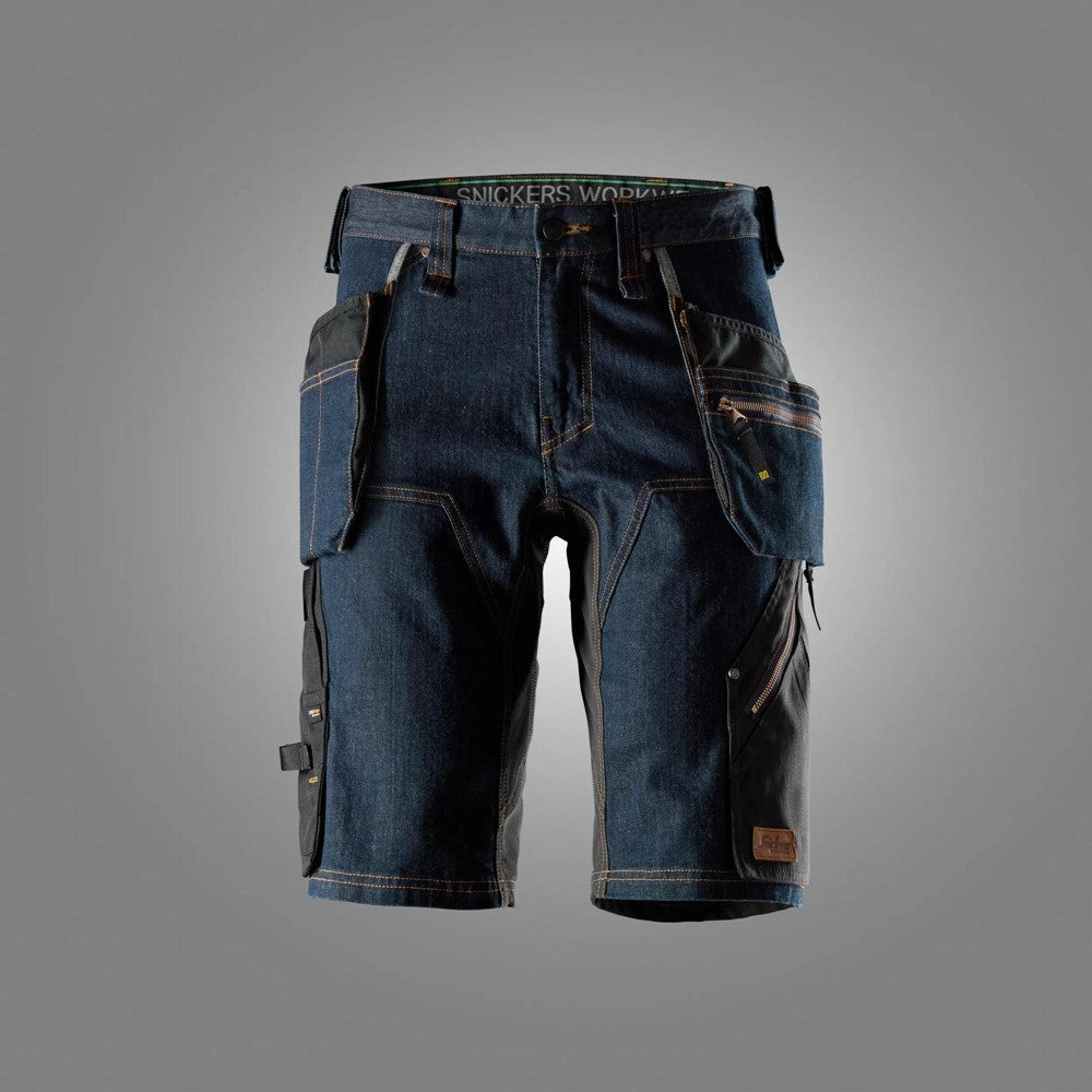 6155 | Snickers | FlexiWork Denim Shorts mit Holstertaschen in Slim Fit