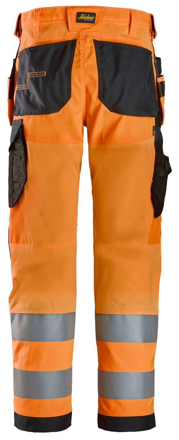 6238 | Snickers | Warnschutz Hose (High-Vis Kl. 2) mit Holstertaschen in Regular Fit