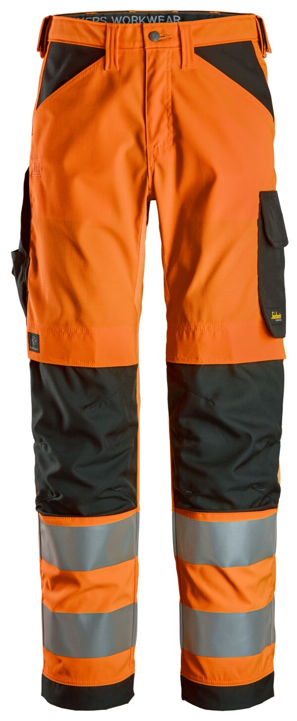 6338 | Snickers | Warnschutz Hose (High-Vis Kl. 2) in Regular Fit