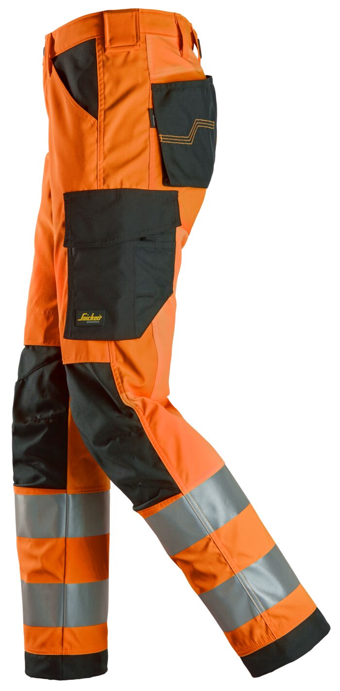 6338 | Snickers | Warnschutz Hose (High-Vis Kl. 2) in Regular Fit