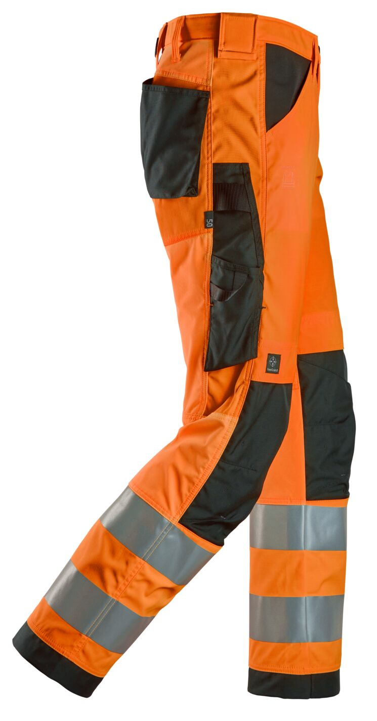 6338 | Snickers | Warnschutz Hose (High-Vis Kl. 2) in Regular Fit
