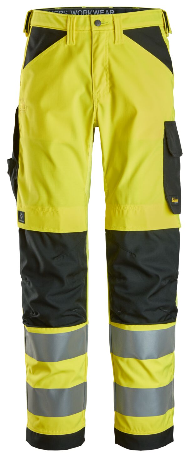 6338 | Snickers | Warnschutz Hose (High-Vis Kl. 2) in Regular Fit