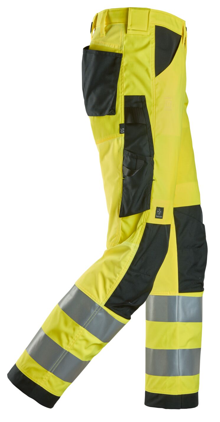 6338 | Snickers | Warnschutz Hose (High-Vis Kl. 2) in Regular Fit