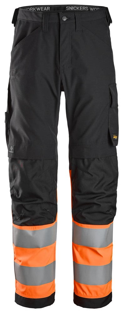 6339 | Snickers | Warnschutz Hose (High-Vis Kl. 1) in Regular Fit