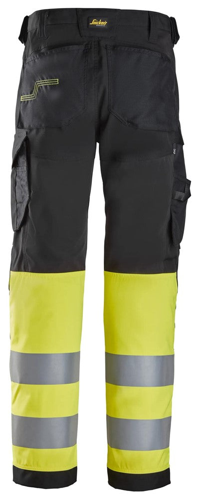 6339 | Snickers | Warnschutz Hose (High-Vis Kl. 1) in Regular Fit