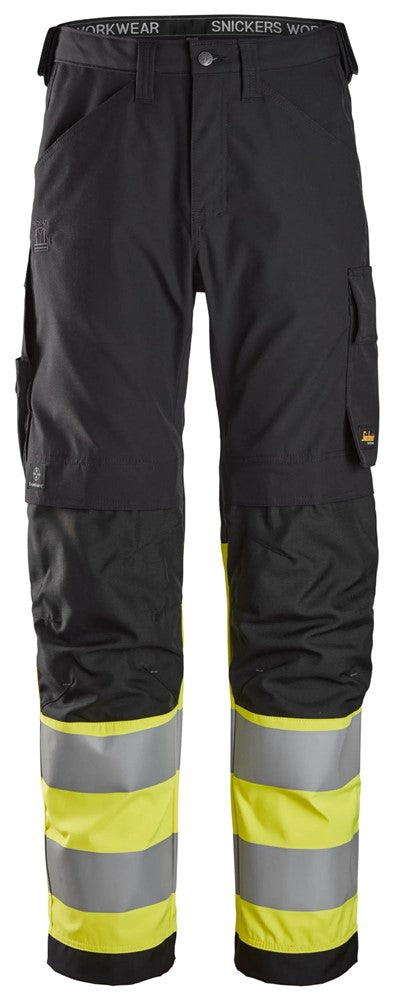 6339 | Snickers | Warnschutz Hose (High-Vis Kl. 1) in Regular Fit