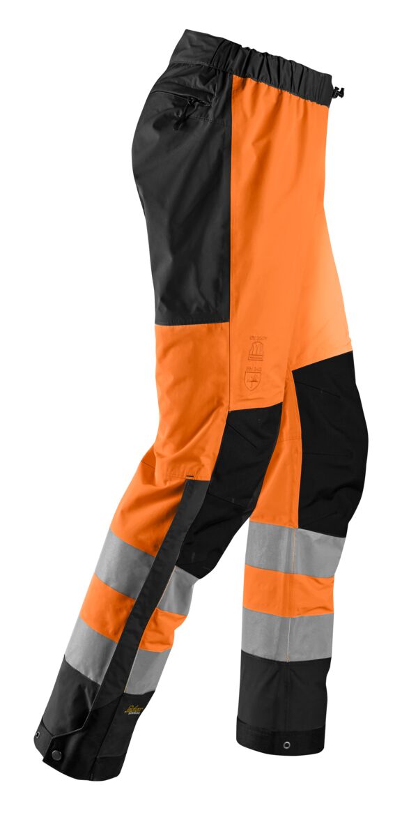 6530 | Snickers | Warnschutz wasserdichte Softshell Hose (High-Vis Kl. 2)