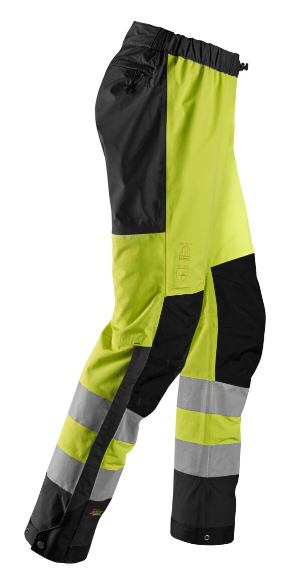 6530 | Snickers | Warnschutz wasserdichte Softshell Hose (High-Vis Kl. 2)