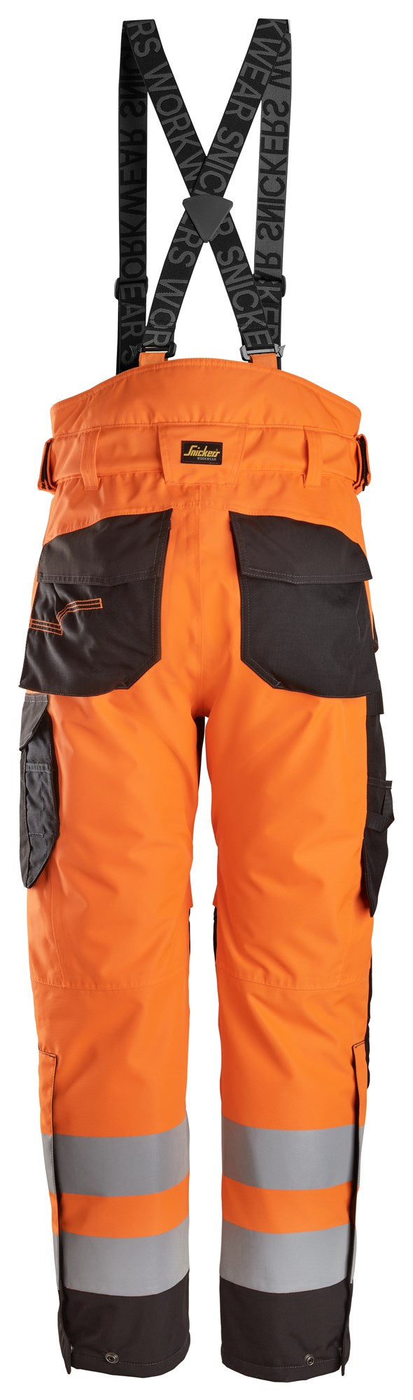 6630| Snickers | Warnschutz wasserdichte 2-lagige, leicht wattierte Hose, 37.5® (High-Vis Kl. 2)