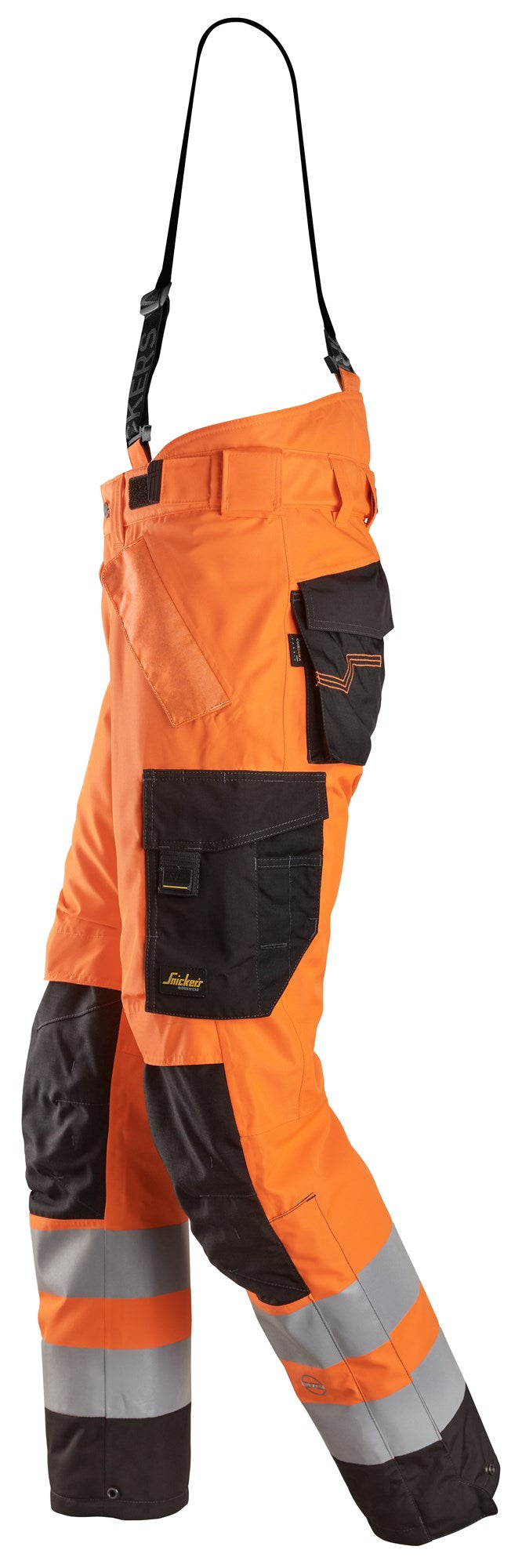 6630| Snickers | Warnschutz wasserdichte 2-lagige, leicht wattierte Hose, 37.5® (High-Vis Kl. 2)