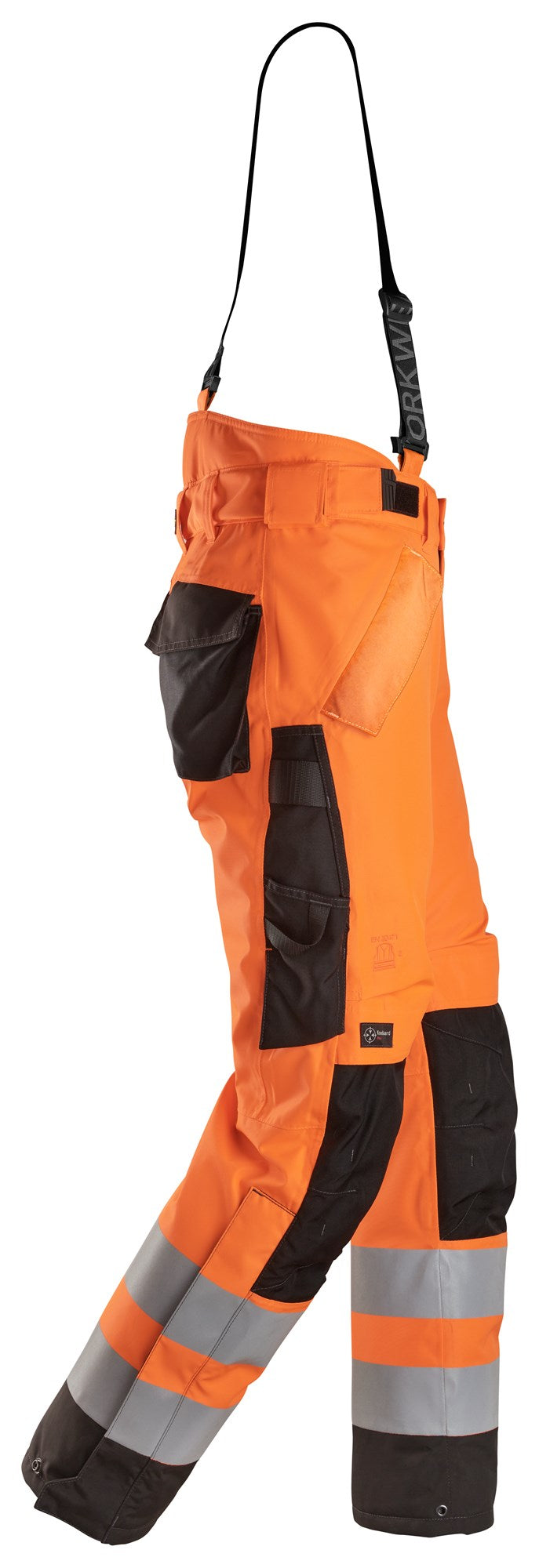 6630| Snickers | Warnschutz wasserdichte 2-lagige, leicht wattierte Hose, 37.5® (High-Vis Kl. 2)
