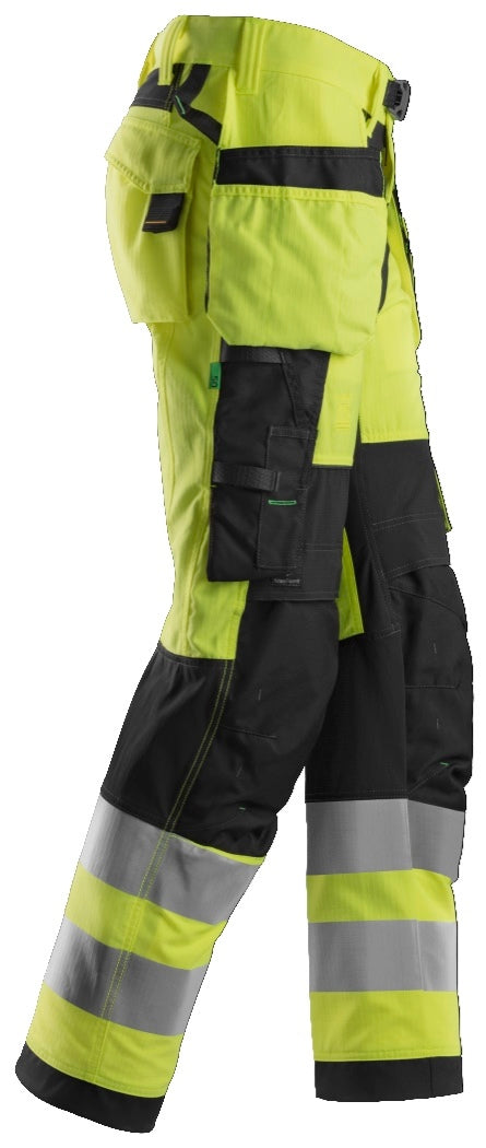 6932 | Snickers | FlexiWork Arbeitshose+ mit Holstertaschen Kl. 2